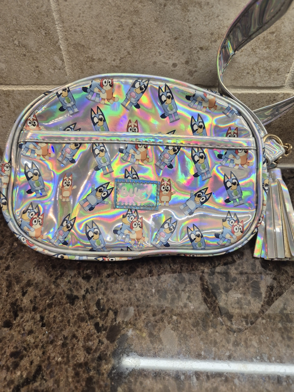 Bluey Kids Mini Crossbody Bag Holographic Purse